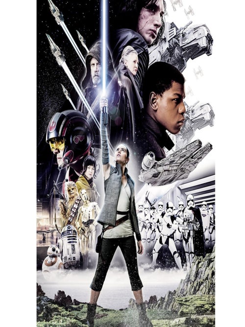 Papier Peint Star Wars Balance - Episode VIII 184X254 CM - Kiabi