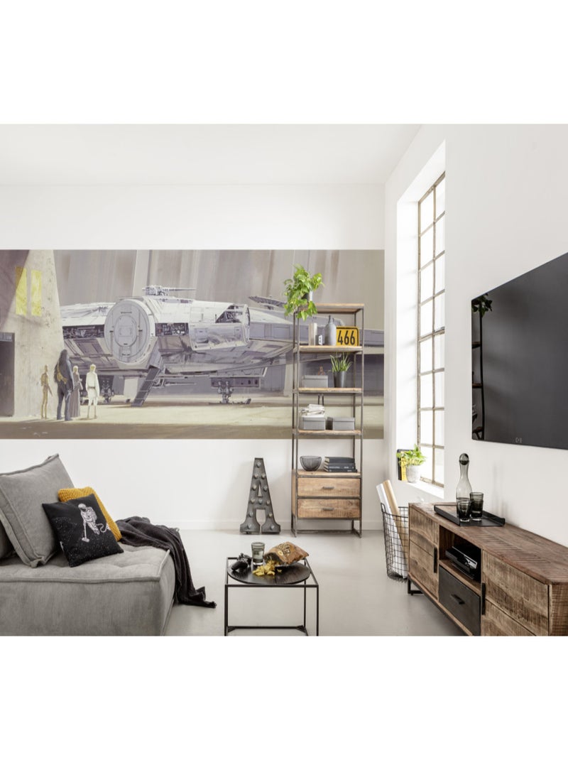 Papier Peint Star Wars Faucon Millenium 368x127 Multicolore - Kiabi