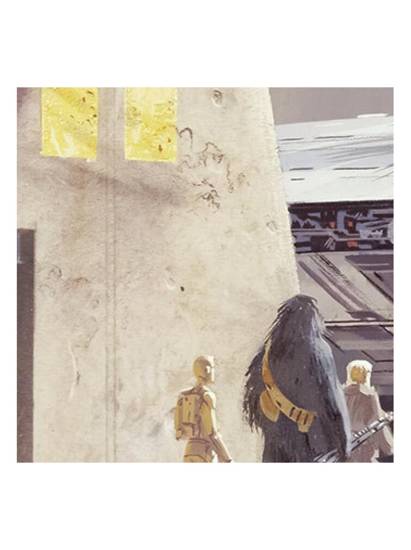 Papier Peint Star Wars Faucon Millenium 368x127 Multicolore - Kiabi