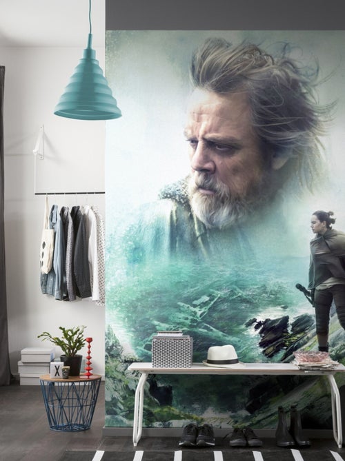 Papier Peint Star Wars Luke Skywalker - Episode VIII 184X254 CM - Kiabi