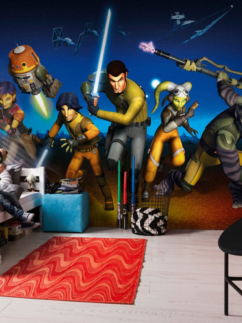 Papier Peint Star Wars Rebels 368 x 254 cm Jaune - Kiabi