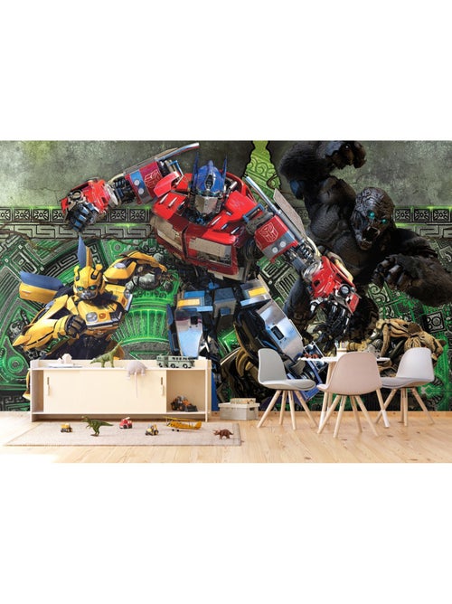 Papier peint Transformers à l'attaque - 375 x 270cm - Kiabi