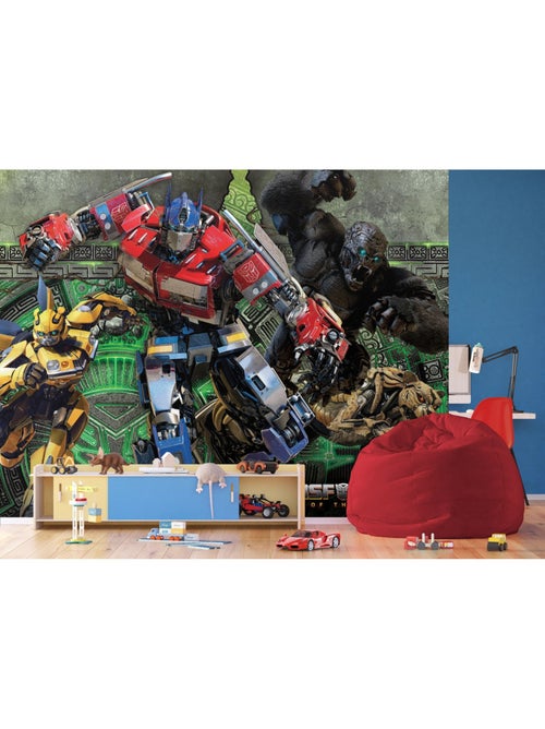Papier peint Transformers à l'attaque - 375 x 270cm - Kiabi