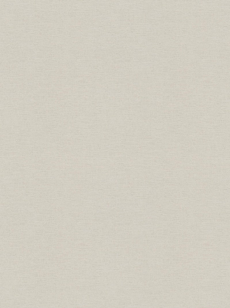 Papier peint uni à l'aspect "Tissé" Crème - Kiabi