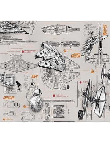 Papier Peint Vaisseaux Star Wars 254X368 CM