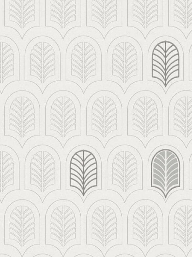 Papier peint velvet spirit Blanc - Kiabi