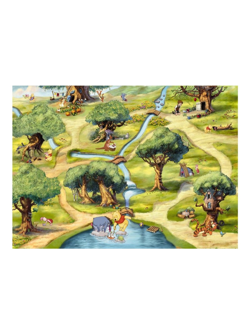 Papier peint Winnie et la foret des rêves bleus Disney 254X184 CM Vert - Kiabi