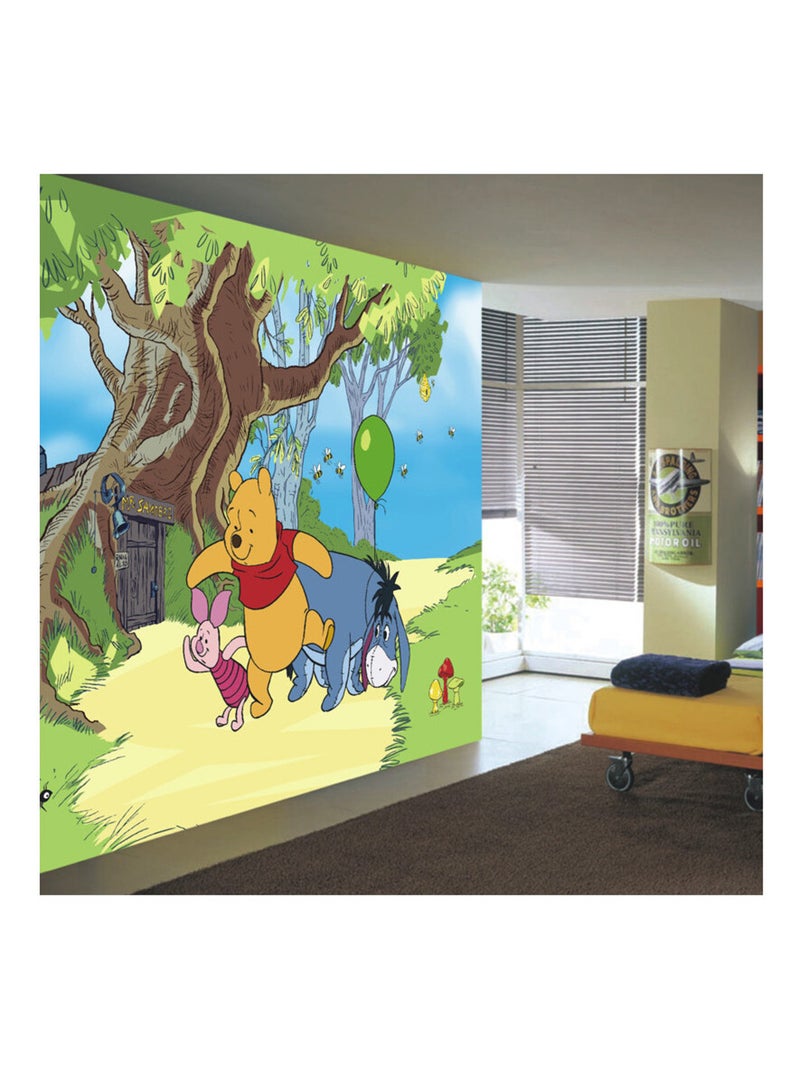 Papier peint Winnie l'Ourson & Amis Disney 360X254 CM Multicolore - Kiabi