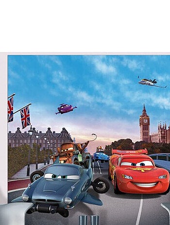 Papier Peint XL intisse Cars 2 Disney 180X202 CM