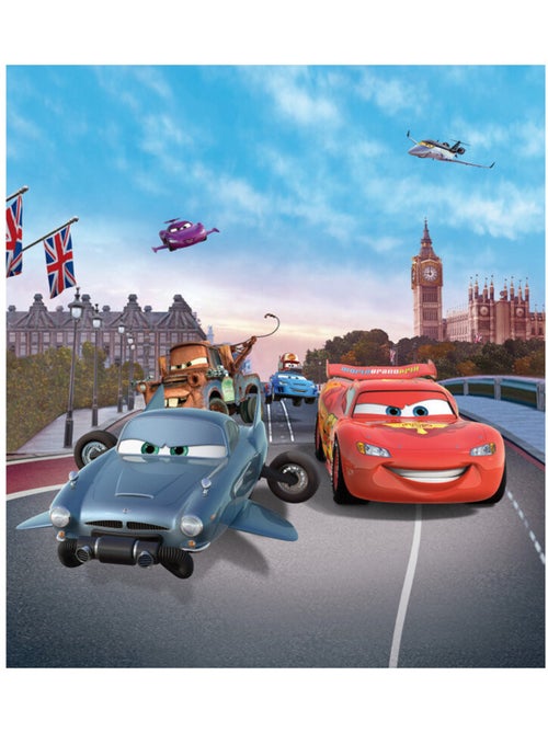 Papier Peint XL intisse Cars 2 Disney 180X202 CM - Kiabi