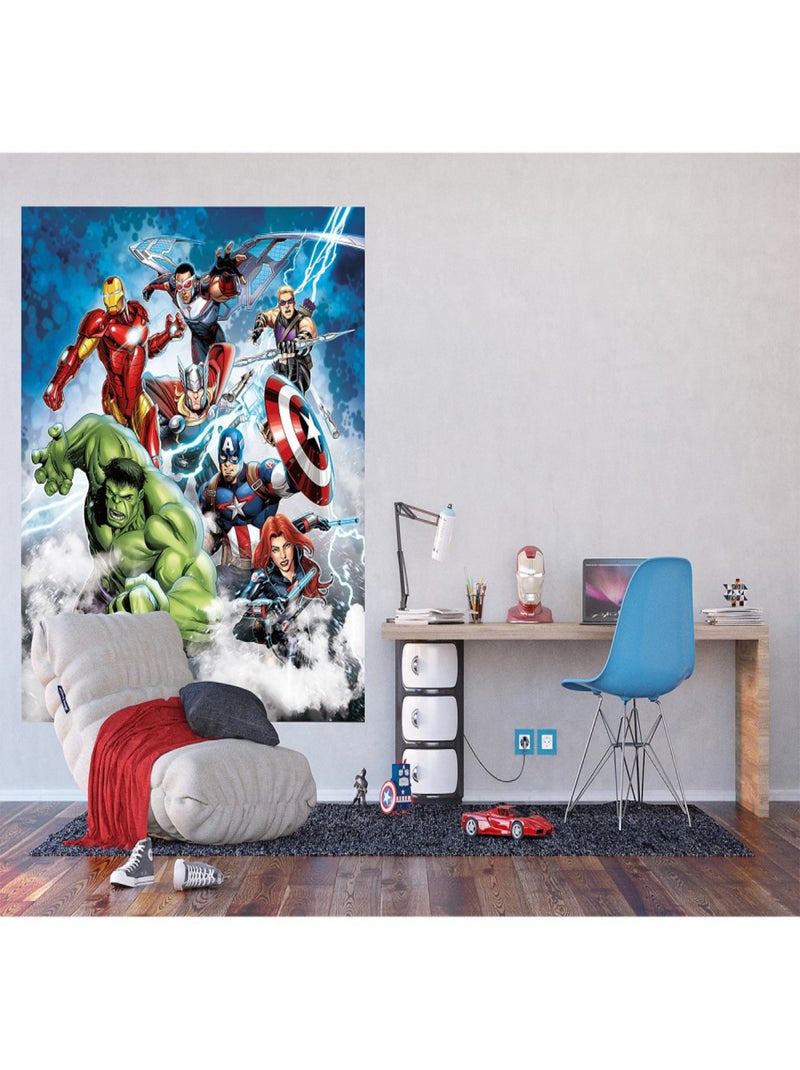 Papier peint XL intisse Disney Marvel Avengers180X202 CM Multicolore - Kiabi