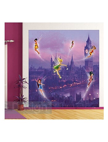 Papier peint XL intisse Fée Clochette à Londres Disney Fairies 180X202 CM