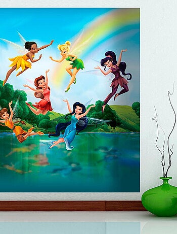 Papier peint XL intisse Fée Clochette La Vallée du printemps Disney 180X202 CM