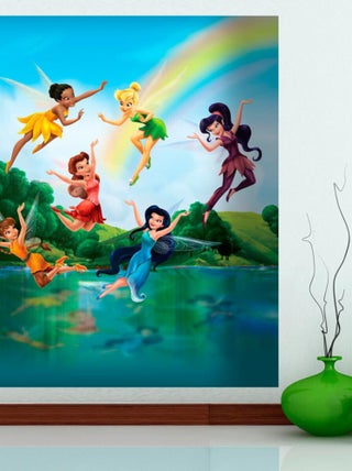 Papier peint XL intisse Fée Clochette La Vallée du printemps Disney 180X202 CM