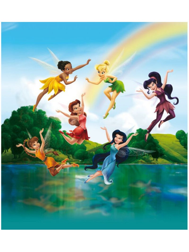 Papier peint XL intisse Fée Clochette La Vallée du printemps Disney 180X202 CM Multicolore - Kiabi