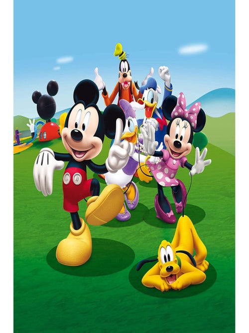 Papier peint XL intisse La Maison de Mickey et ses Amis Disney 180X202 CM - Kiabi