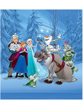 Papier peint XL intisse La Reine des Neiges et tous ses amis de Disney 180X202 CM