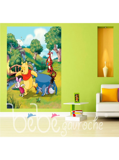 Papier peint XL intisse Winnie l'Ourson Disney 180X202 CM - Kiabi