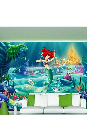 Papier peint XXL intisse Ariel La Petite Sirène Princesse Disney 360X270 CM
