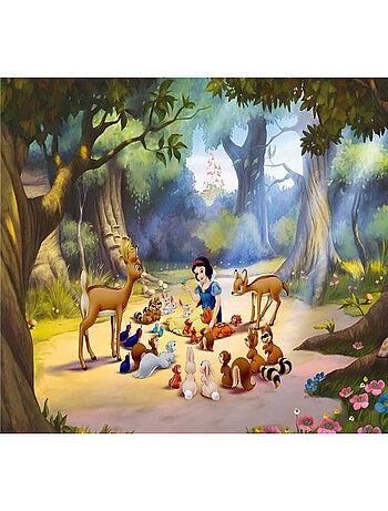 Papier peint XXL intisse Blanche Neige & animaux de la forêt 360X270 CM