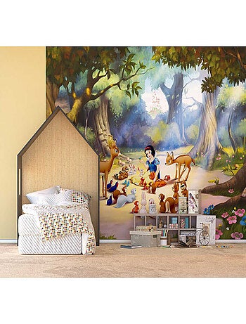 Papier peint XXL intisse Blanche Neige & animaux de la forêt 360X270 CM