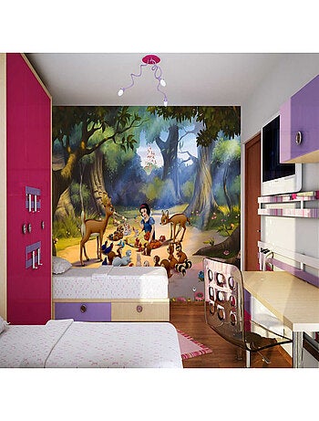 Papier peint XXL intisse Blanche Neige & animaux de la forêt 360X270 CM