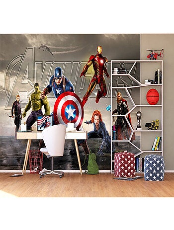 Papier peint XXL intisse Captain America et les Avengers Marvel 360X270 CM