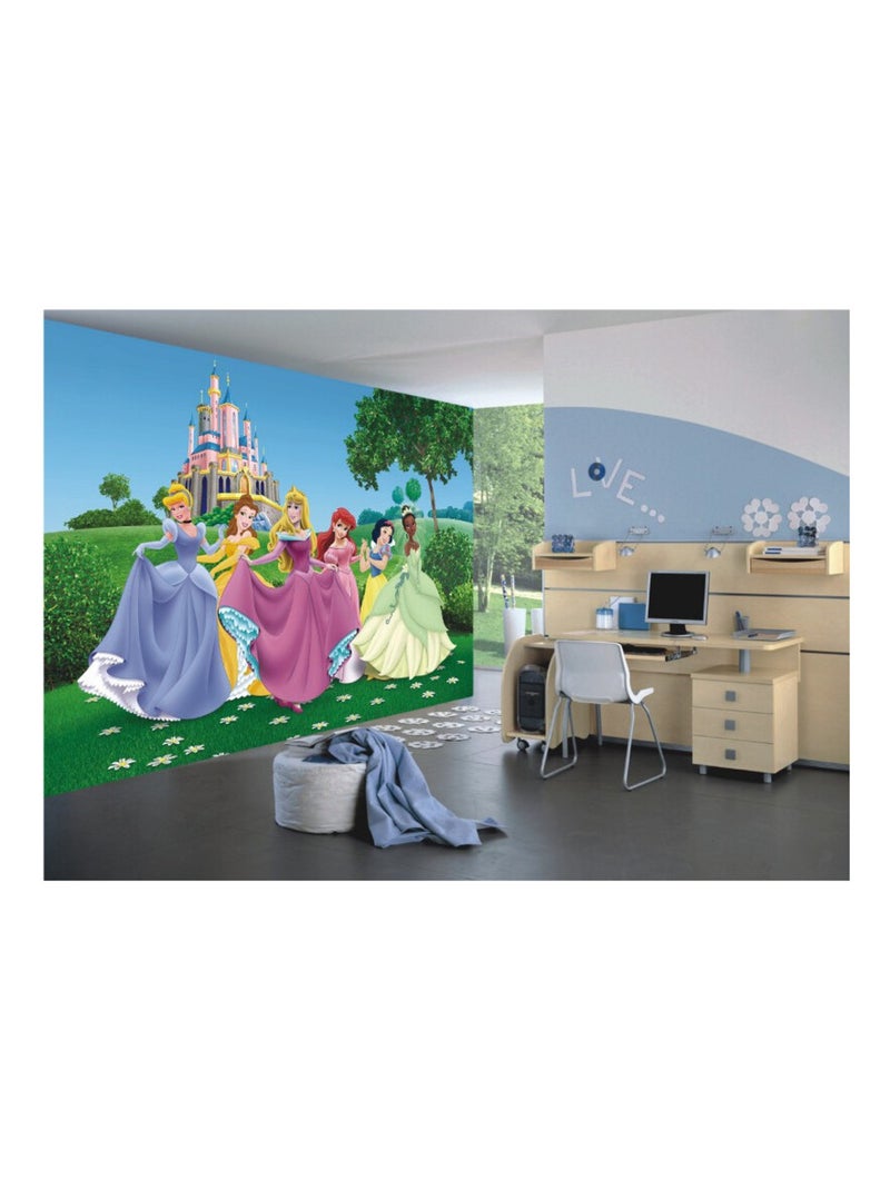 Papier peint XXL intisse Château Princesse Disney 360X270 CM Multicolore - Kiabi