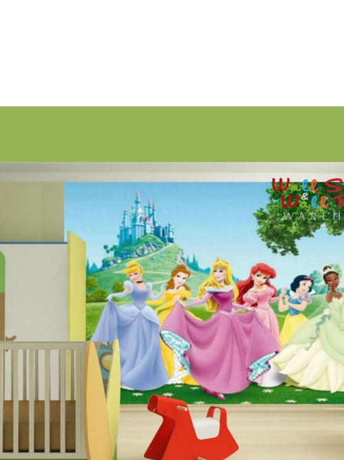 Papier peint XXL intisse Château Princesse Disney 360X270 CM - Kiabi