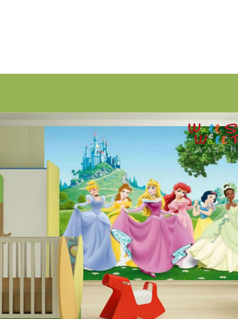 Papier peint XXL intisse Château Princesse Disney 360X270 CM Multicolore - Kiabi