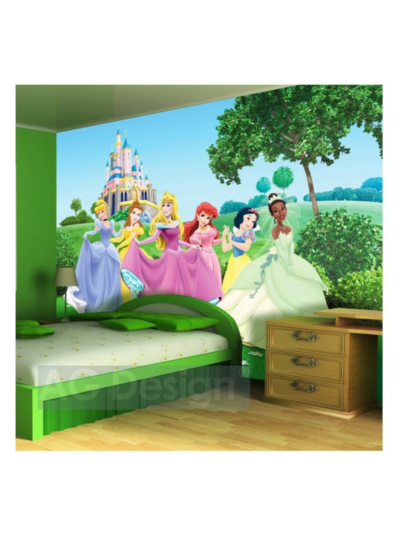 Papier peint XXL intisse Château Princesse Disney 360X270 CM Multicolore - Kiabi