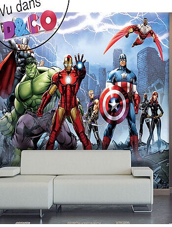 Papier peint XXL intisse Equipe Avengers Marvel 360X270 CM