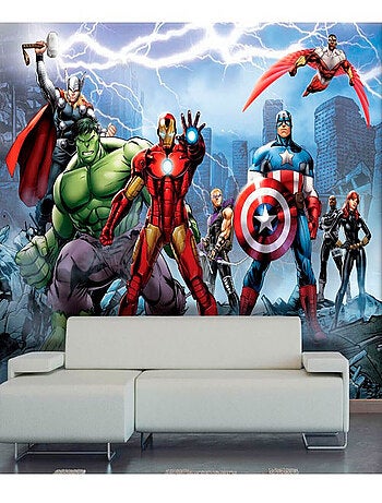 Papier peint XXL intisse Equipe Avengers Marvel 360X270 CM