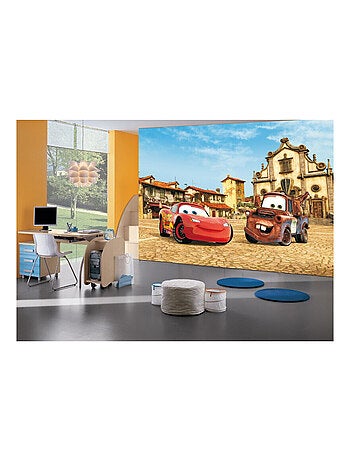 Papier peint XXL intisse Flash Mcqueen et Martin Cars Disney 360X270 CM