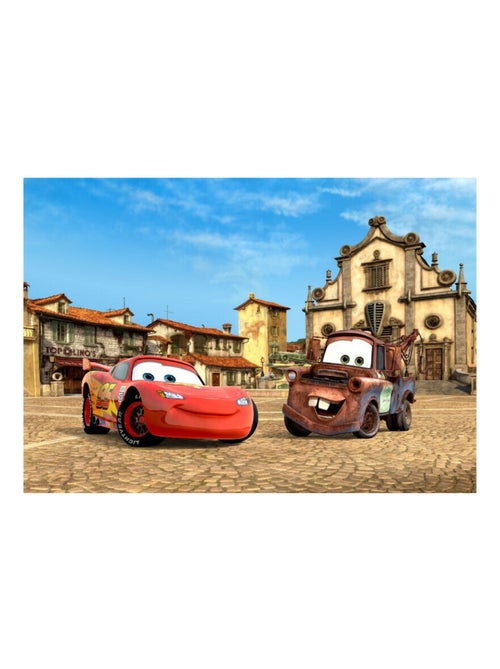 Papier peint XXL intisse Flash Mcqueen et Martin Cars Disney 360X270 CM - Kiabi