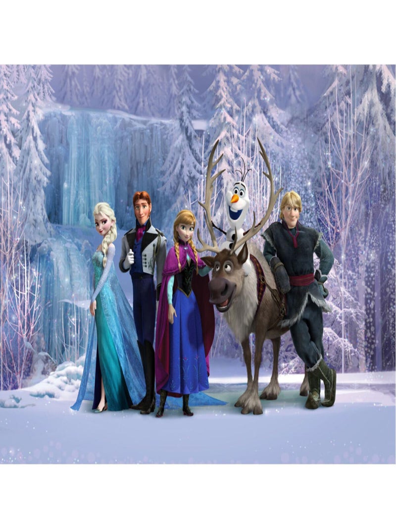 Papier peint XXL intisse La Reine des Neiges Disney Frozen 360X270 CM Multicolore - Kiabi