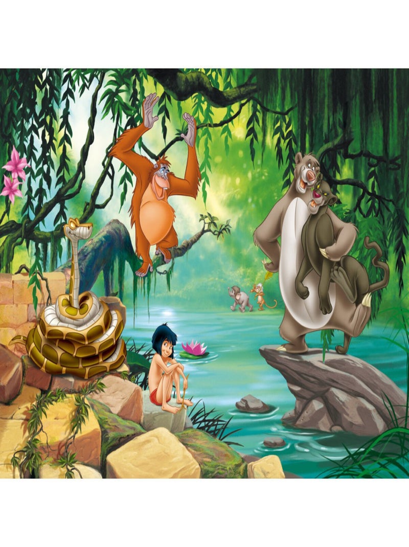 Papier peint XXL intisse Le Livre de la Jungle Disney 360X270 CM Multicolore - Kiabi