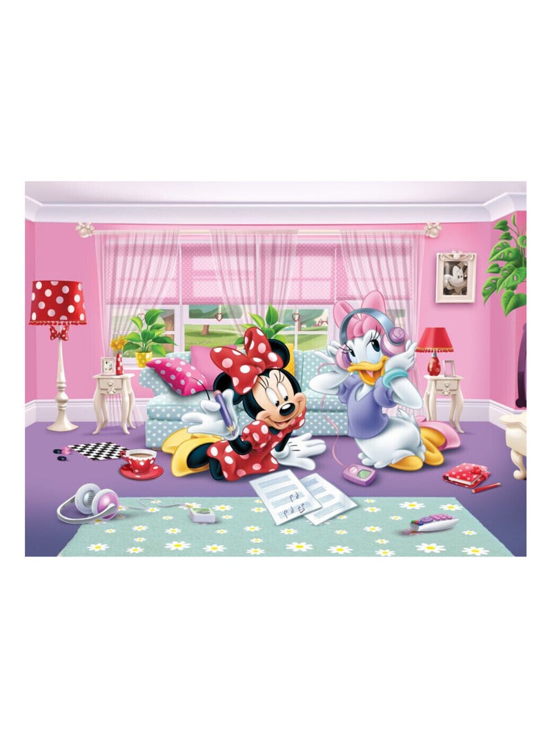 Papier peint XXL intisse Minnie et Daisy Disney 360X270 CM Multicolore - Kiabi