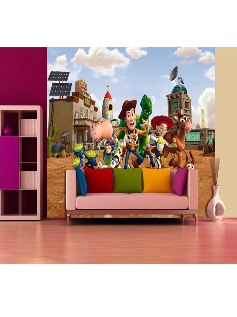 Papier peint XXL intissé Toy Story Disney 360X270 CM Multicolore - Kiabi