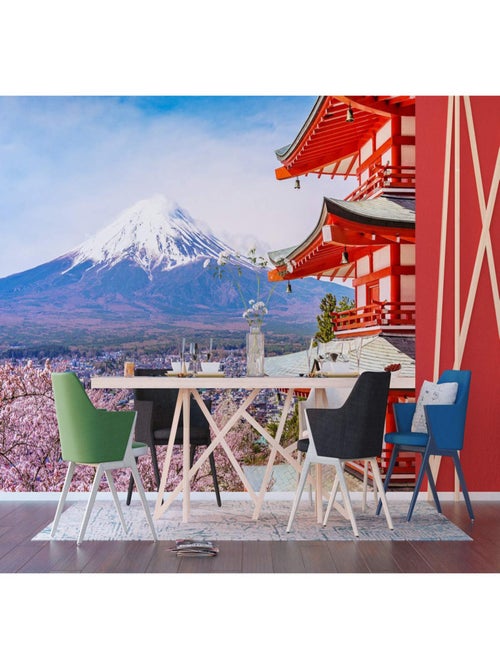 Papier peint XXL intissé Vue sur le mont Fuji Japon 360x270 cm - Kiabi