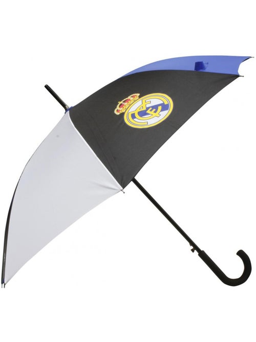 Parapluie 90 cm bicolore noir et blanc Real Madrid à l’effigie - Kiabi
