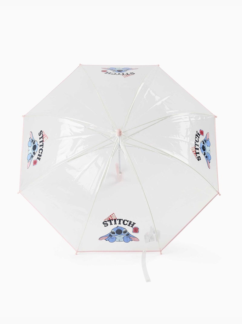 Parapluie automatique avec imprimé stitch Rose - Kiabi