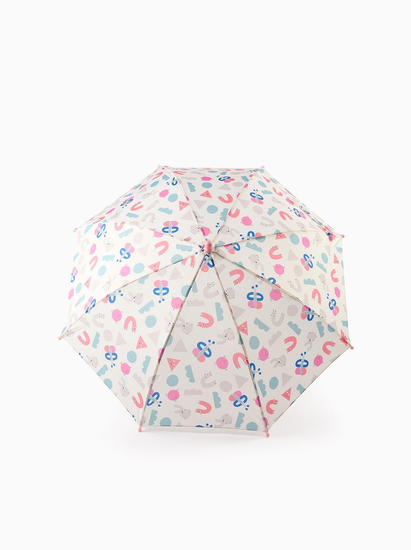 Parapluie avec Motif de Formes et Couleurs Rose clair - Kiabi