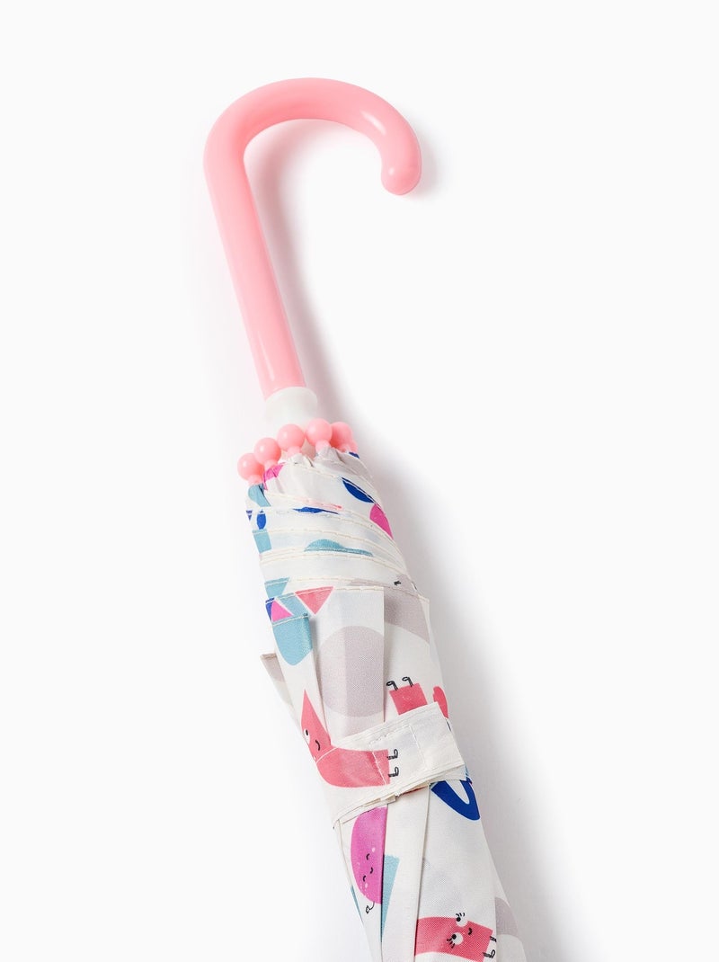 Parapluie avec Motif de Formes et Couleurs Rose clair - Kiabi