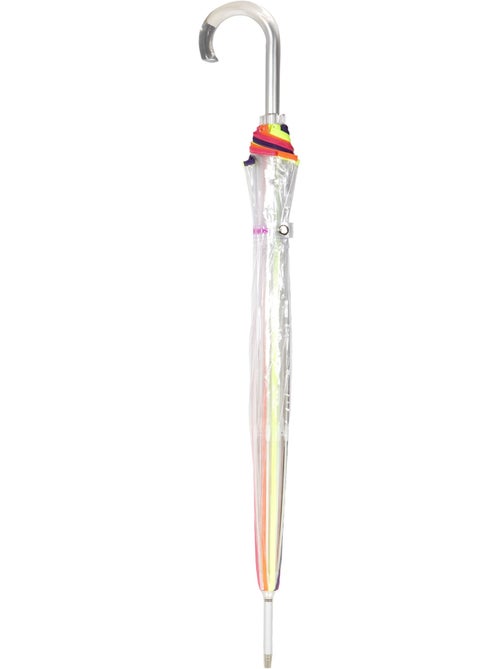Parapluie canne automatique, cloche transparente, résistance au vent femme - Kiabi Parapluie canne automatique, cloche transparente, résistance au vent femme - Kiabi