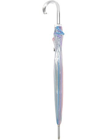 Parapluie canne automatique, cloche transparente, résistance au vent femme isotoner