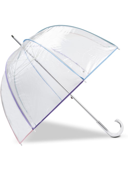 Parapluie canne automatique, cloche transparente, résistance au vent femme isotoner - Kiabi Parapluie canne automatique, cloche transparente, résistance au vent femme isotoner - Kiabi