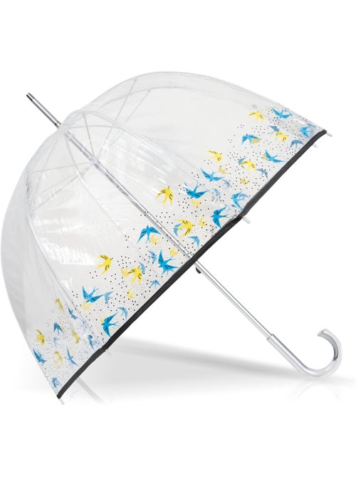 Parapluie canne Automatique, cloche transparente, résistance au vent femme Isotoner - Kiabi