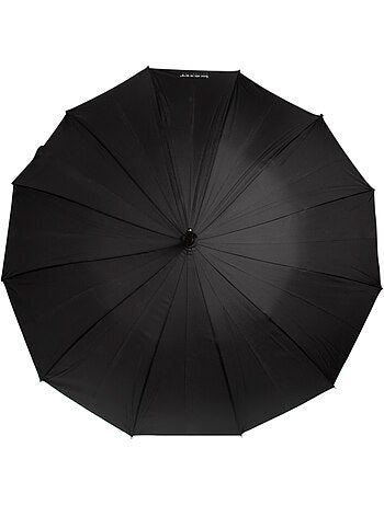 Parapluie canne deluxe bois ouverture automatique mixte adulte isotoner