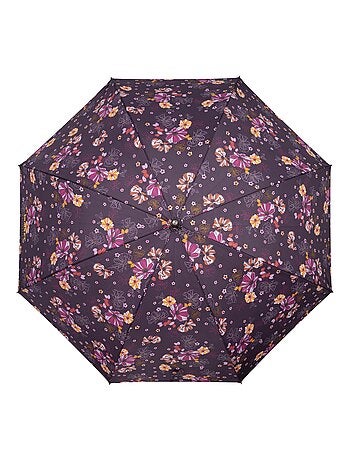 Parapluie canne, dérperlant, solide, ouverture automatique/ fermeture manuelle femme